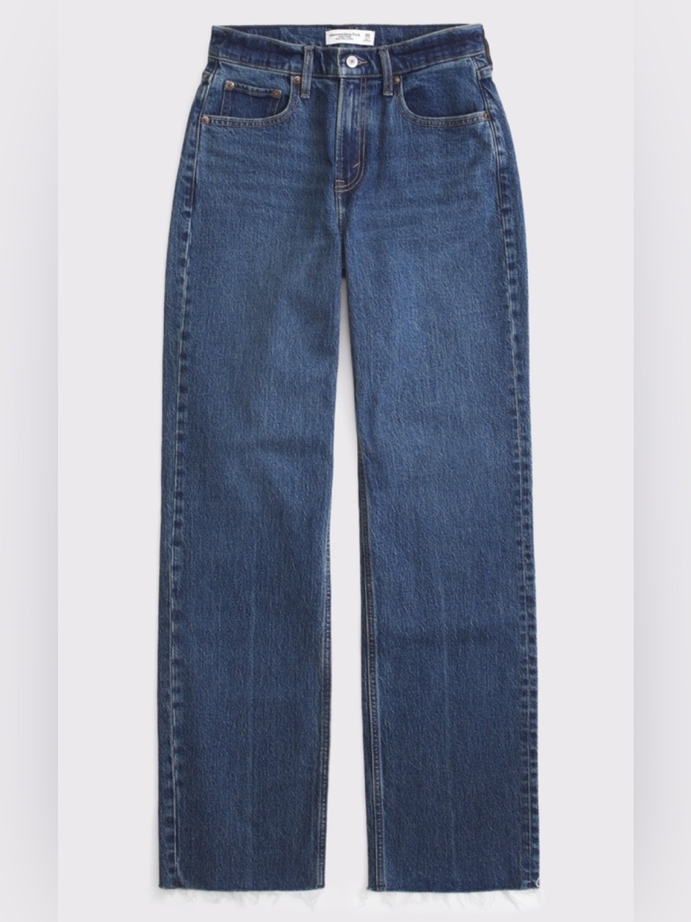 Curve Love High Rise 90s Relaxed Raw Hem Jean